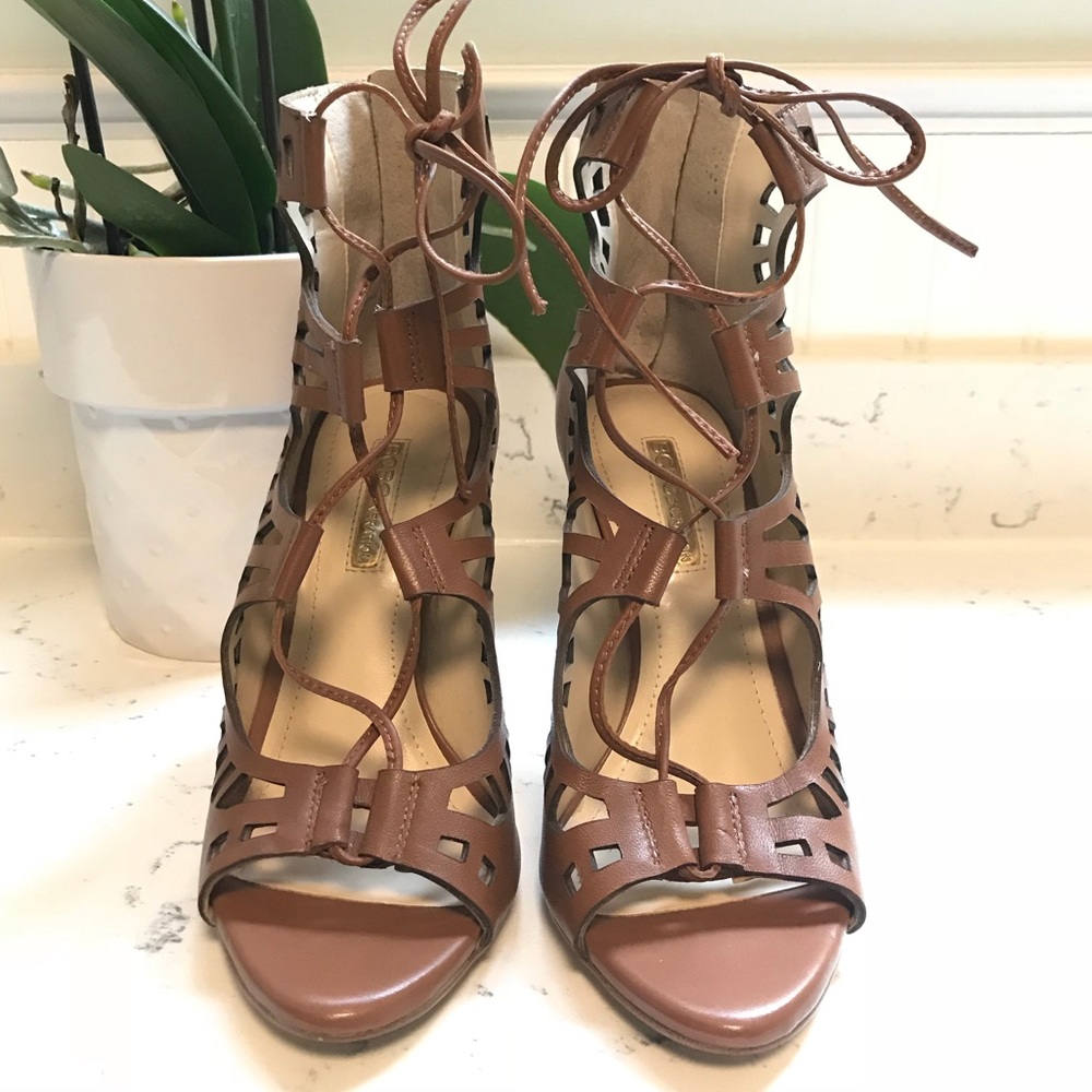 BCBGeneration Carnival Lazer cut Leather sandal 5M